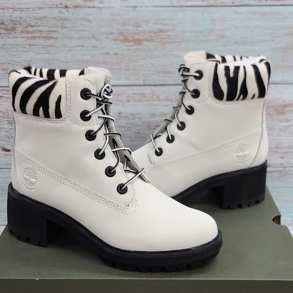 Timberland Kinsley 6" Waterproof Boot White Nubuck - Picture 1 of 8